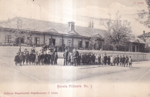 Campulung. Scoala Primara Nr. 1 (circulata 1907)