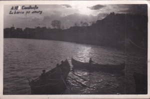 Constanta. Cu barca pe amurg (circulata 1948)