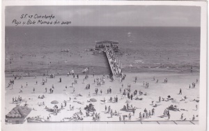 Constanta. Plaja si Baile Mamaia din avion (necirculata)