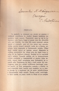 Constantin Sudeteanu - Corelatia aspectelor vietii sociale (cu autograful si dedicatia autorului, 1943)