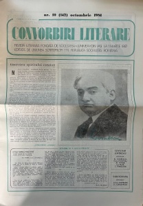 Convorbiri Literare, nr. 10, octombrie 1981