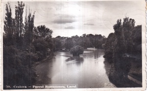 Craiova. Parcul Romanescu, Lacul (circulata)