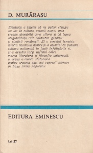D. Murarasu - Mihai Eminescu. Viata si opera - Img 2