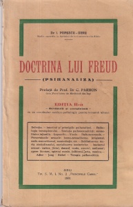 Dr I. Popescu - Doctrina lui Freud (Psihanaliza). Prefata de Prof. Dr C. Parho. Revazuta si completata cu un vocabular medico-psihologic pentru termenii tehnici (1931)