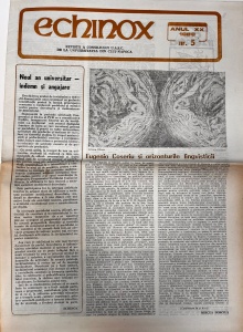 Echinox, nr. 5, 1988. Revista de Cultura a Studentilor de la Universitatea din Cluj