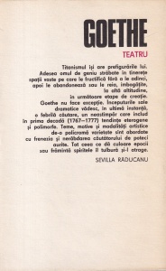Goethe - Opere, volumul 2: Teatru 1 - Img 2
