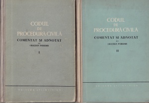 Gratian Porumb - Codul de procedura civila comentat si adnotat, 2 volume