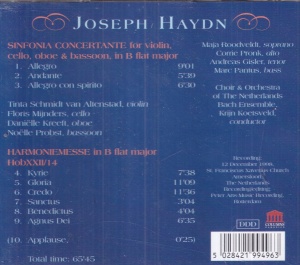Haydn - Harmonie-Messe. Sinfonia Concertante - Img 2