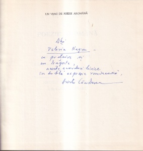 Hristu Candroveanu, Kira Iorgoveanu - Un veac de poezie aromana (cu autograful si dedicatia autorului)