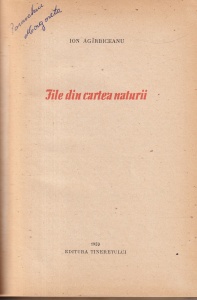 Ion Agarbiceanu - File din cartea naturii - Img 2