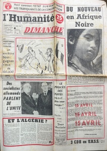 L'Humanite, nr. 393, 8 avril 1956