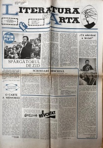 Literatura si Arta. Saptamanal al Uniunii Scriitorilor din Modova, nr. 16, 19 aprilie 1990
