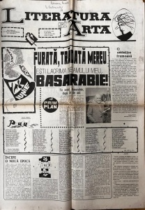 Literatura si Arta. Saptamanal al Uniunii Scriitorilor din Modova, nr. 26, 28 iunie 1990