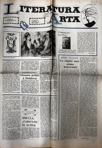 Literatura si Arta. Saptamanal al Uniunii Scriitorilor din Modova, nr. 29, 19 iulie 1990