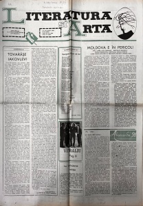 Literatura si Arta. Saptamanal al Uniunii Scriitorilor din Modova, nr. 43, 25 octombrie 1990