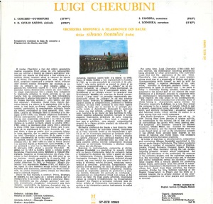 Luigi Cherubini - Symphony Orchestra Of The Bacau Philharmonic. Conducted by Silvano Frontalini. Orchestral Works - Img 2