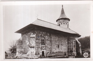 Manastirea Voronet. Kloster Voronet cladita 1481 erbaut (scrisa 1939)