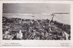 Mangalia. Orasul si plaja vazute din avion (circulata 1935)