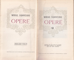 Mihail Sadoveanu - Opere, volumul 12. Creanga de aur. Viata lui Stefan cel Mare. Noptile de sanziene. Cele mai vechi amintiri - Img 2