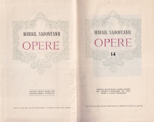 Mihail Sadoveanu - Opere, volumul 14. Pastile blajinilor. Cazul Eugenitei Costea. Istorisiri de vanatoare. Valea Frumoasei - Img 2