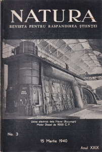 Natura. Revista pentru raspandirea stiintei, anul XXIX, nr. 3, 15 martie 1940
