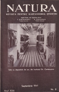 Natura. Revista pentru raspandirea stiintei, anul XXX, nr. 9, septembrie 1941