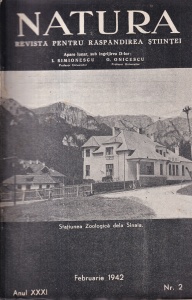 Natura. Revista pentru raspandirea stiintei, anul XXXI, nr. 2, februarie 1942