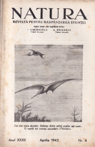 Natura. Revista pentru raspandirea stiintei, anul XXXII, nr. 4, aprilie 1943