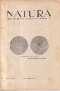 Natura. Revista pentru raspandirea stiintei, anul XXXIV, nr. 10, octombrie 1945