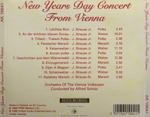 New Years Day Concert From Vienna. Orchestra Of The Vienna Volksoper, Conductor: Alfred Scholz - Img 2