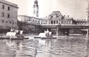 Oradea. Plimbare pe Cris (circulata 1963)