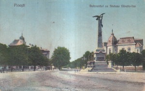 Ploesti. Bulevardul Cu Statuea Vanatorilor (scrisa 1923)