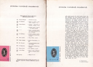 Poezia romana moderna. De la G. Bacovia la Emil Botta, 2 volume - Img 2