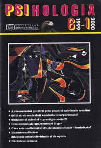 Psihologia, numarul 6, 1999 - numarul 1, 2000