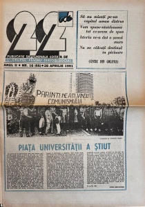 Revista 22, nr. 16, 26 aprilie 1991