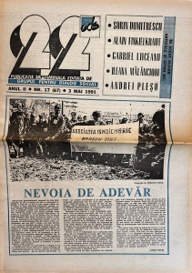 Revista 22, nr. 17, 3 mai 1991