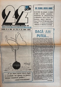 Revista 22, nr. 21, 31 mai 1991