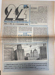 Revista 22, nr. 42, 2 noiembrie 1990