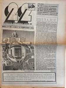 Revista 22, nr. 6, 15 februarie 1991