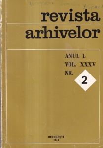 Revista Arhivelor, vol. 35, nr. 2, 1973