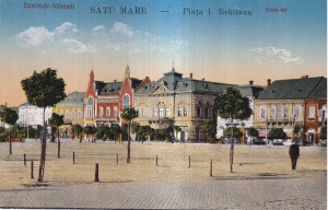 Satu Mare. Piata I. Bratianu (necirculata)