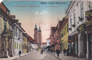 Sibiu. Strada Metropoliei (circulata 1926)