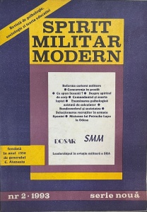 Spirit Militar Modern, nr. 2, 1993. Revista de psihologie militara, sociologie si teoria educatiei