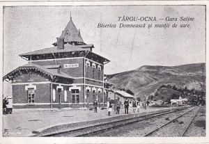Targu-Ocna. Gara Saline. Biserica Domneasca si muntii de sare (scrisa 1928)