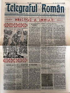 Telegraful roman, nr. 15-16 si 17-18/1989, 20 aprilie si 1 mai 1989. Foaie religioasa editata de Arhiepiscopia Ortodoxa Romana a Sibiului