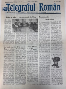 Telegraful roman, nr. 29-30, august 1983. Foaie religioasa editata de Arhiepiscopia Ortodoxa Romana a Sibiului