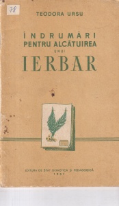 Teodora Ursu - Indrumari pentru alcatuirea unui ierbar