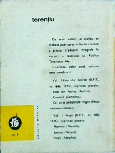 Terentiu - Fratii. Teatru, volumul 2 - Img 2