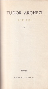 Tudor Arghezi - Scrieri, volumul 27. Proze - Img 2