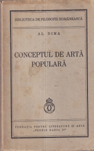 Al. Dima - Conceptul de arta populara (1939)